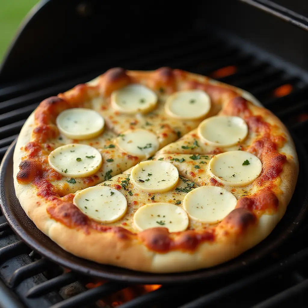 Grilled Pizza Bianca