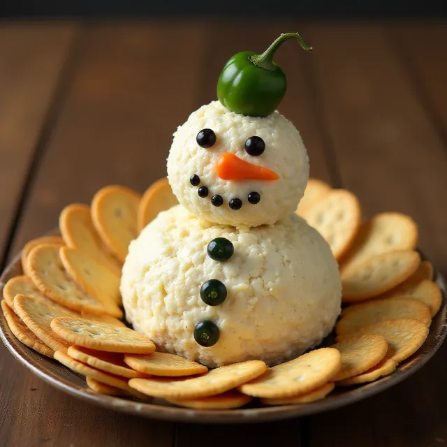 Snowman Cheese Ball