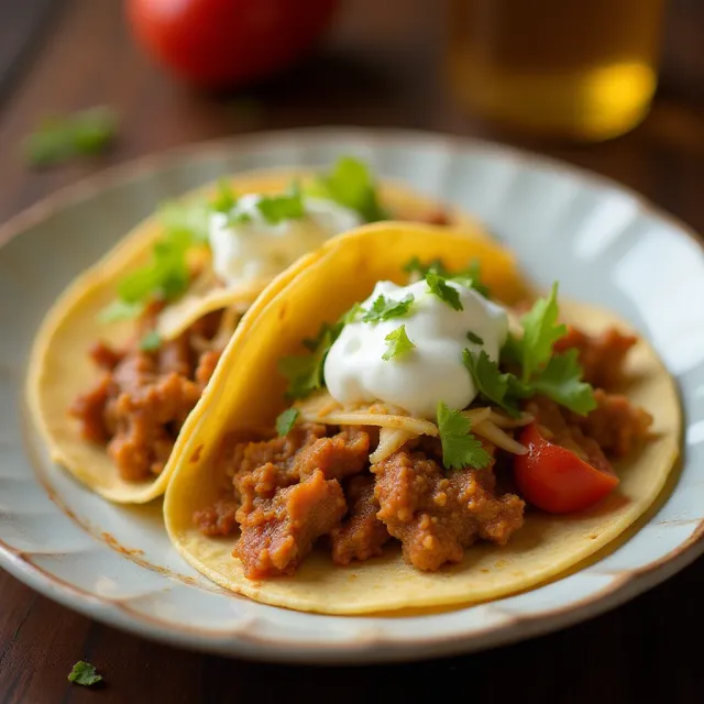 Shredded Pork Fajita Tacos