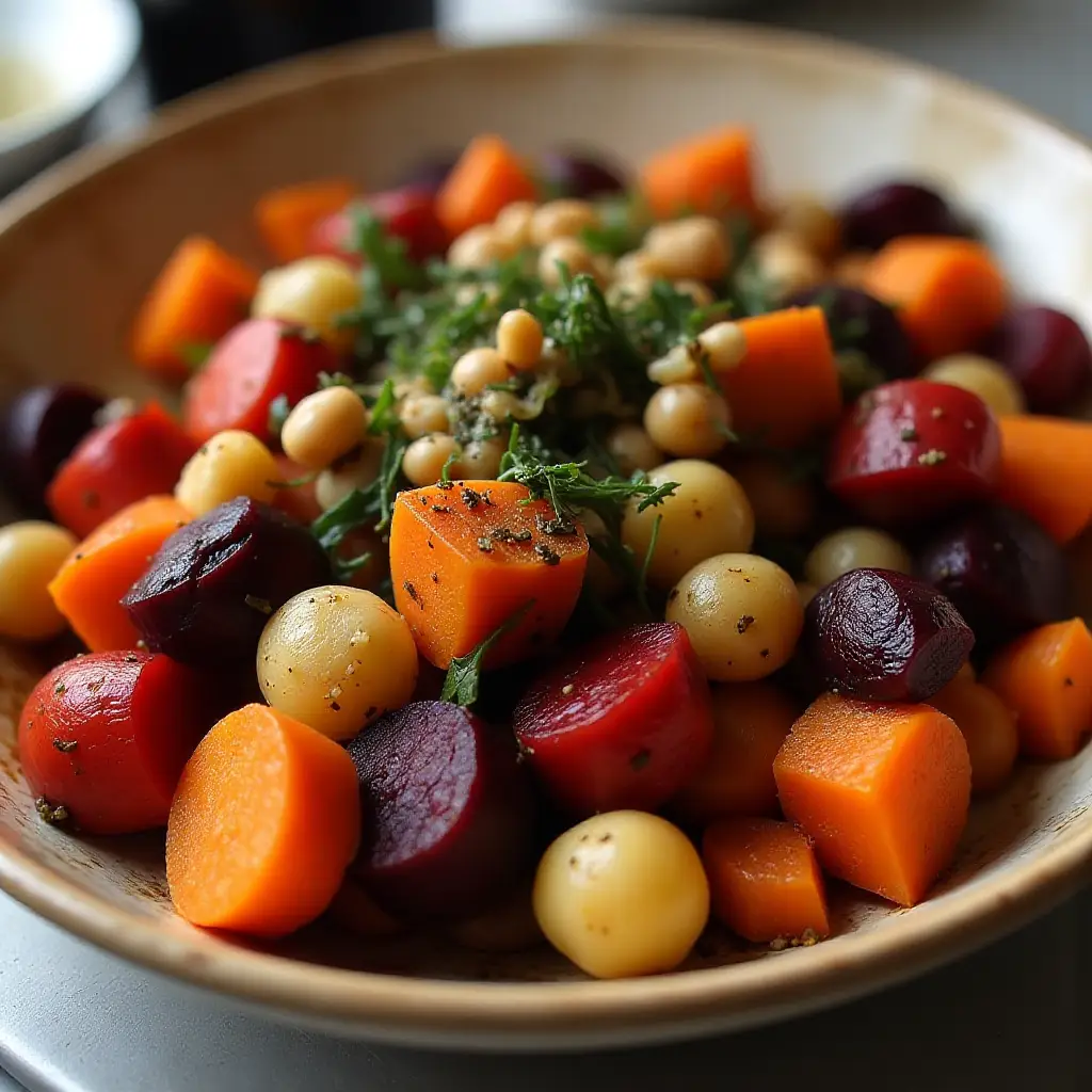 Savory Roasted Root Vegetables