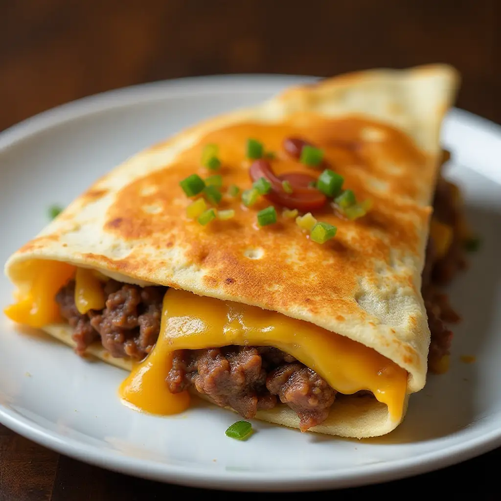Cheeseburger Quesadilla
