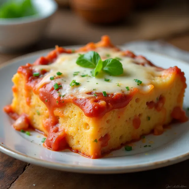 Cheesy Polenta Casserole