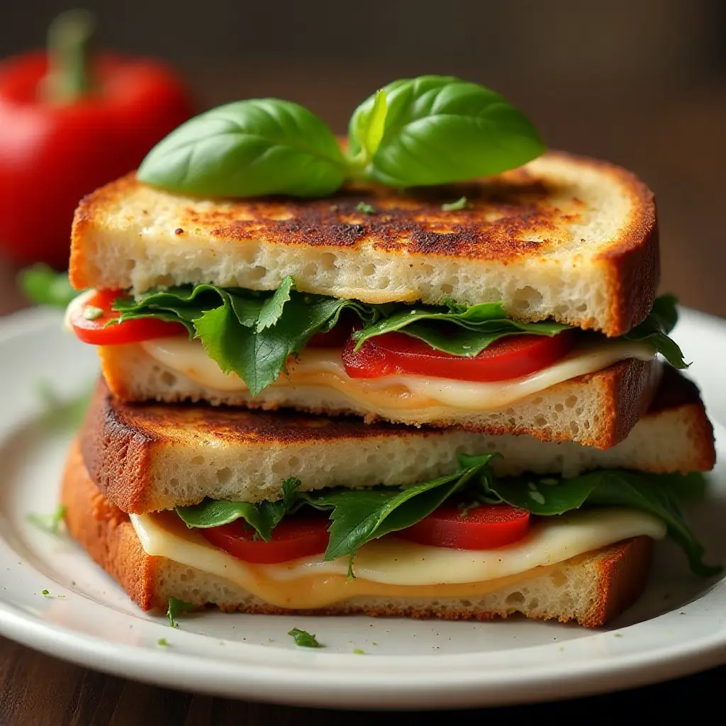 Roasted Red Pepper Panini