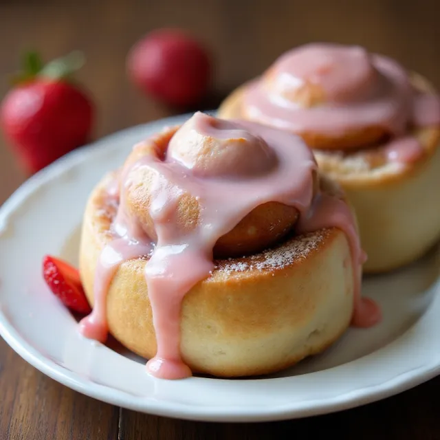 Strawberry Cinnamon Rolls
