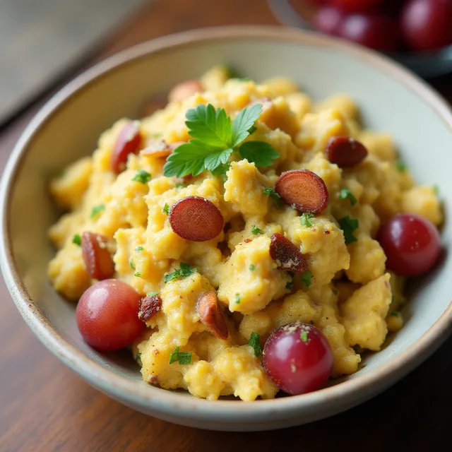 Curry Chicken Salad with Grapes