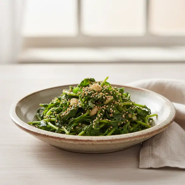 쌉싸름한 깻순나물볶음