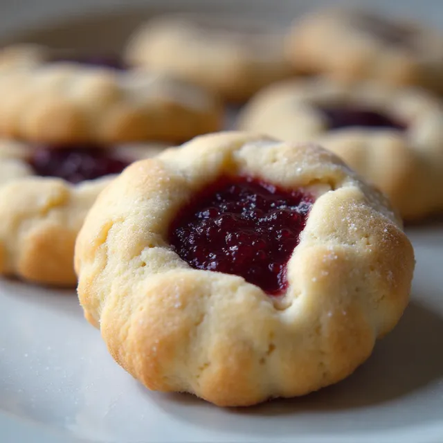 Cranberry-Ginger Linzer Torte Cookies
