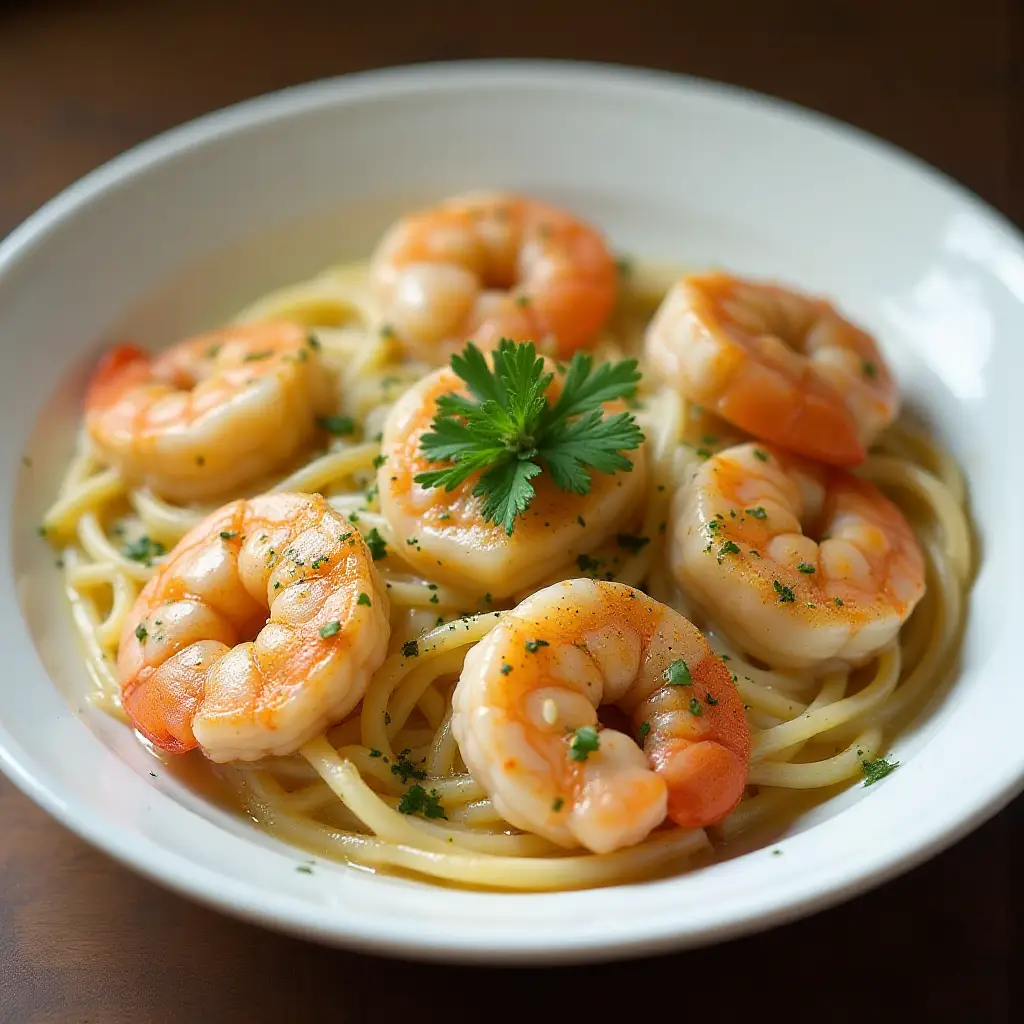 Creamy Shrimp Scampi