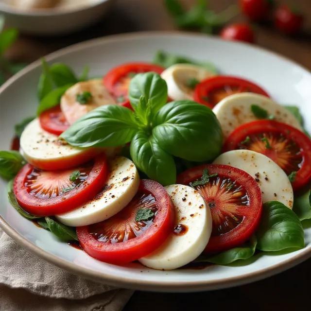 Caprese Salad with Balsamic Reduction