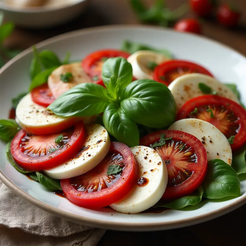 Caprese Salad with Balsamic Reduction