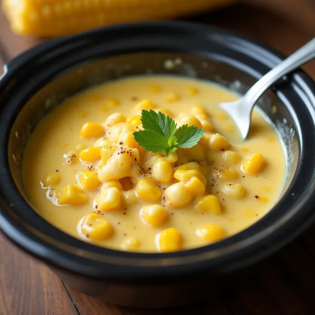 Slow Cooker Creamed Corn
