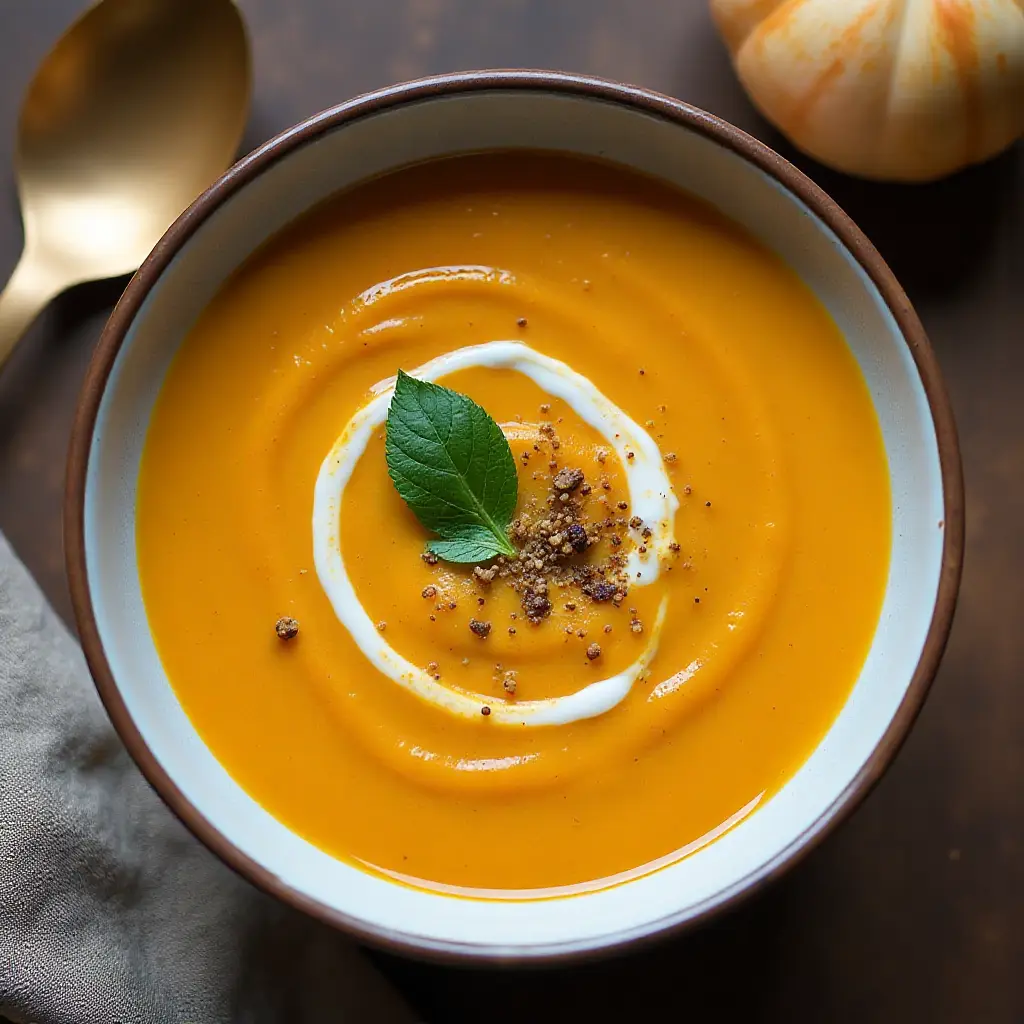 Pumpkin Soup with Coconut Milk