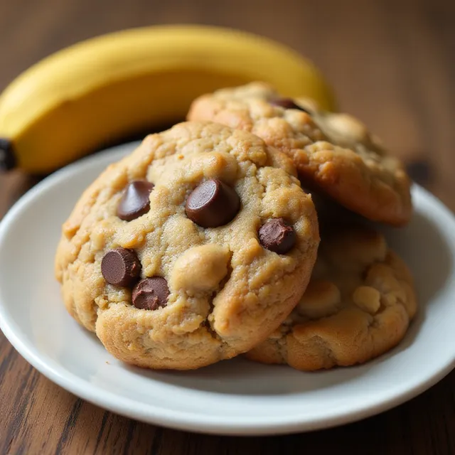 Peanut Butter Banana Cookies