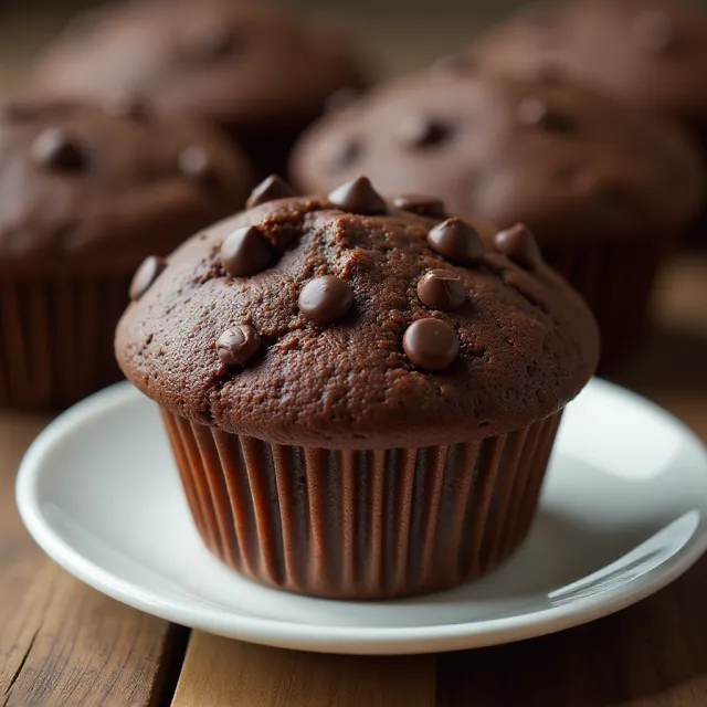 Muffins au chocolat moelleux