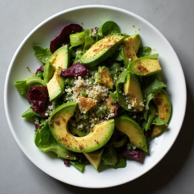 Grilled Radicchio and Avocado Salad with Zhug
