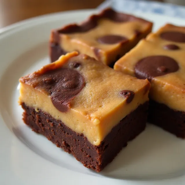 Michelle's Peanut Butter Marbled Brownies