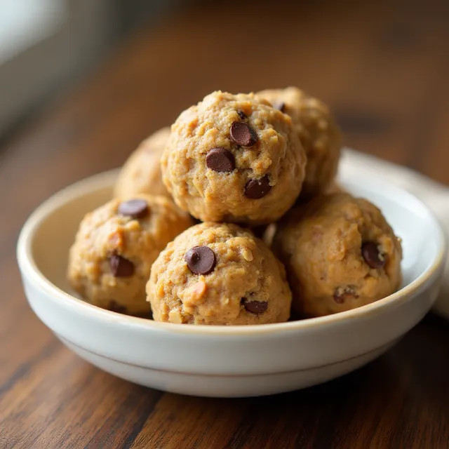 Crunchy Chocolate Chip Peanut Butter Snack Bites