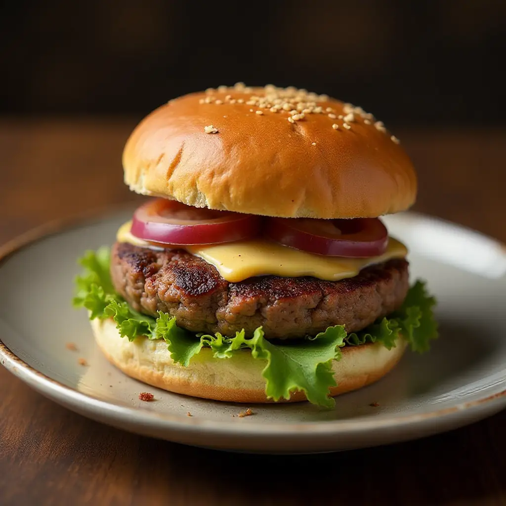 Air Fryer Bison Burgers