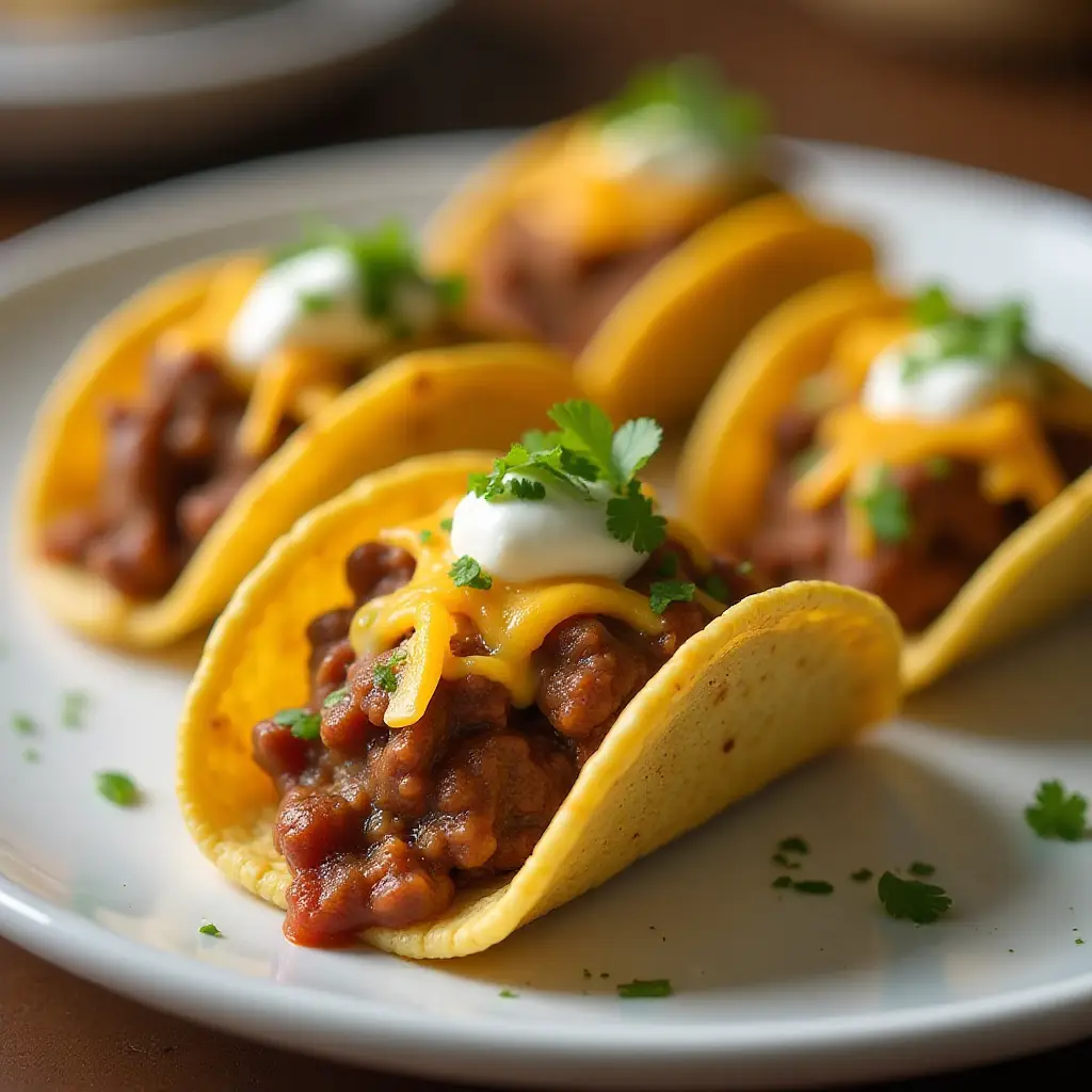 Beef and Bean Tiny Tacos