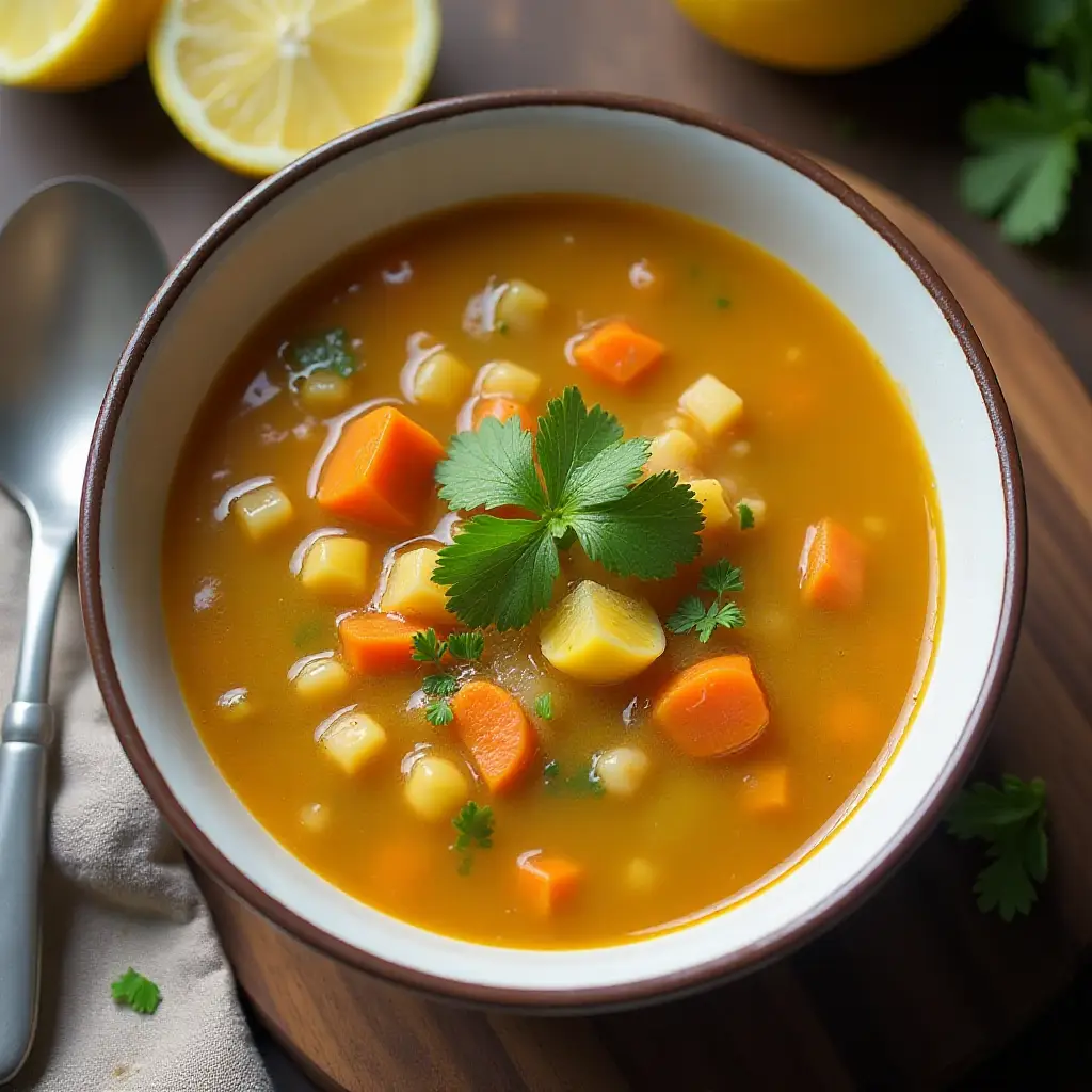 Instant Pot® Lentil and Rice Soup
