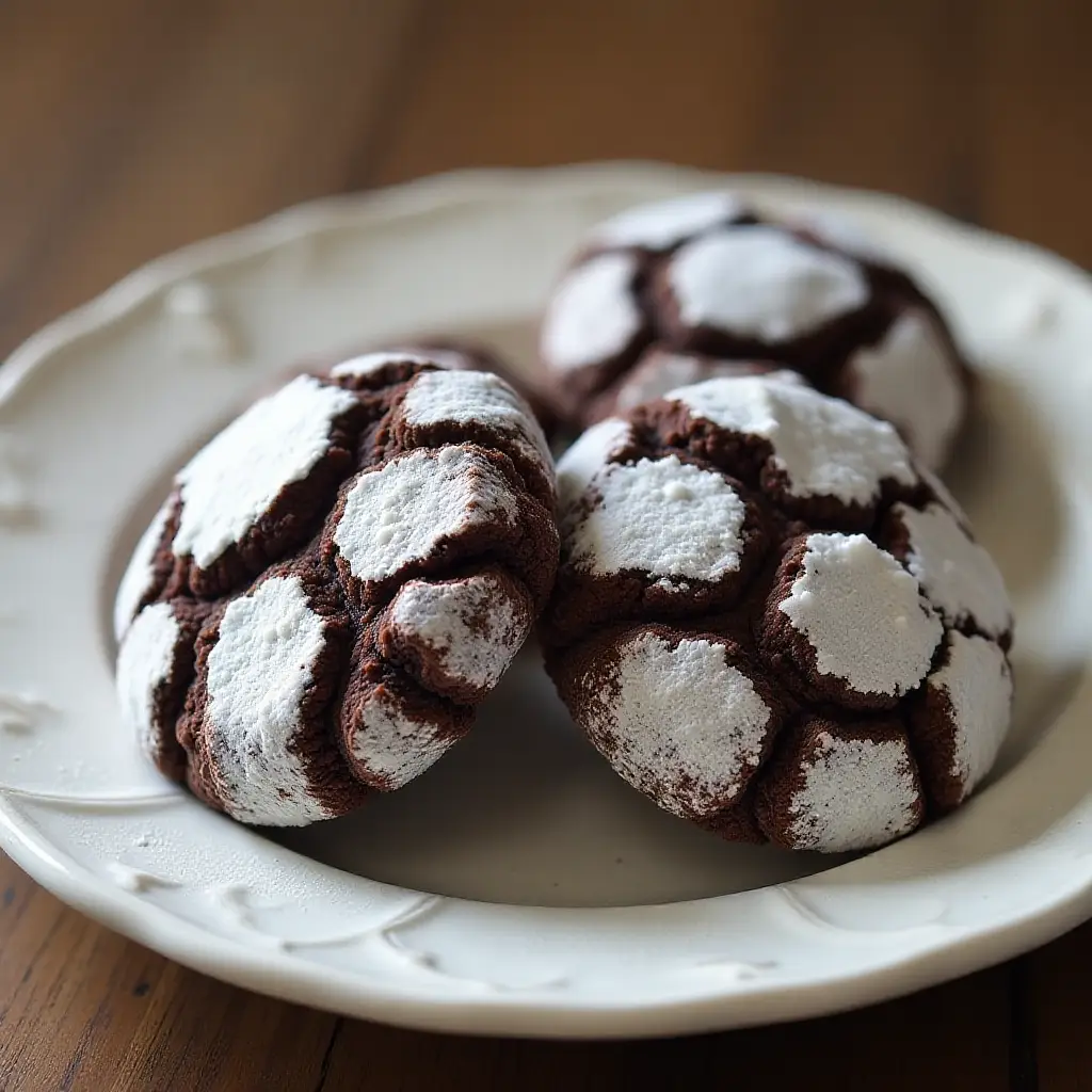 Yummy Chocolate Crinkle Cookies