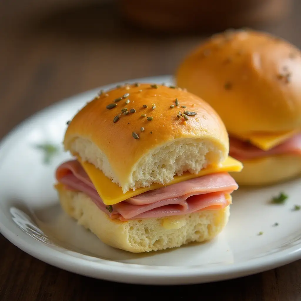 Mini Ham And Cheese Rolls