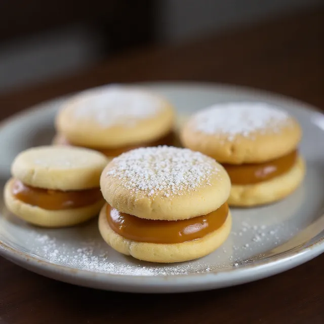 Alfajores (Dulce de Leche Sandwich Cookies)
