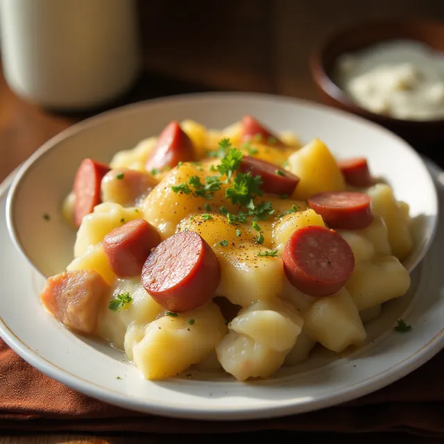 Kielbasa and Potato Bake