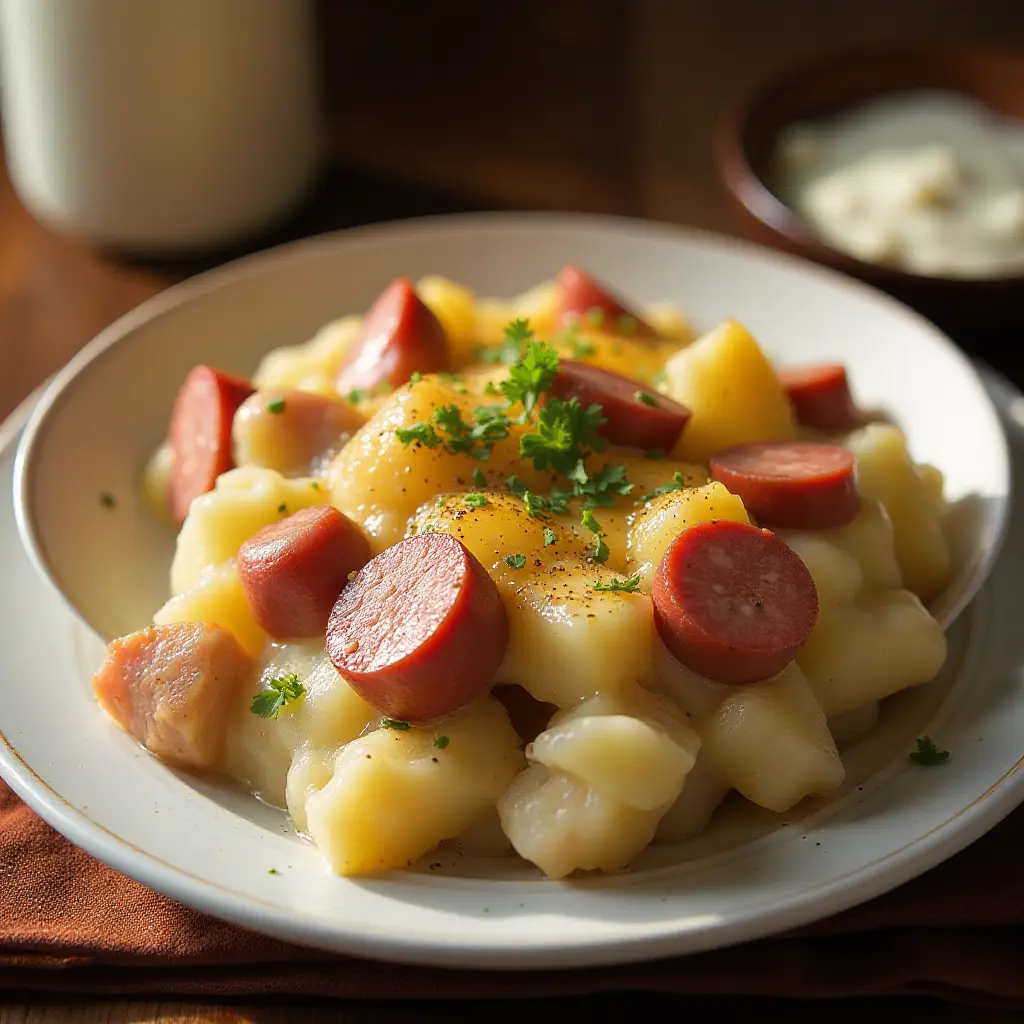 Kielbasa and Potato Bake