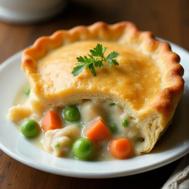 Healthier Chicken Pot Pie
