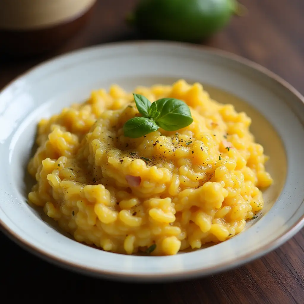 Saffron and Pancetta Risotto