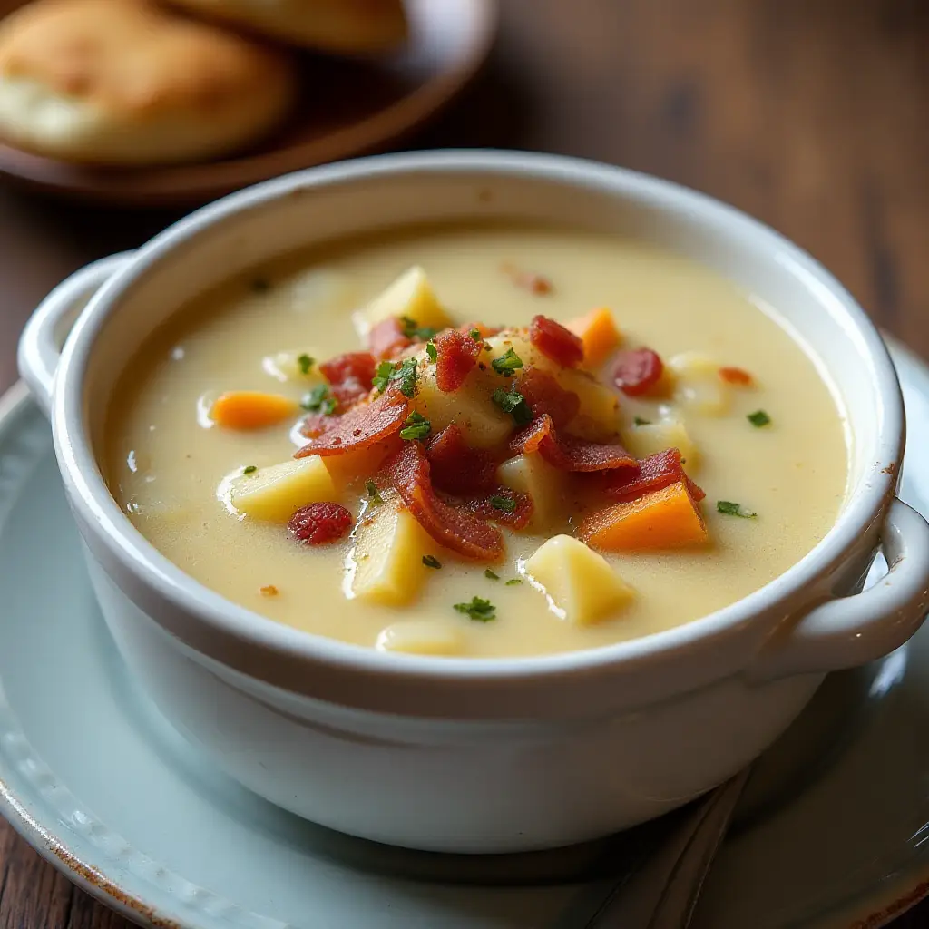 New England Razor Clam Chowder