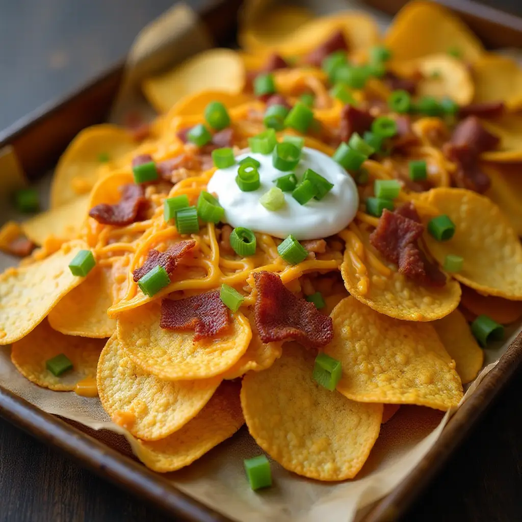 Loaded Potato Chip Nachos