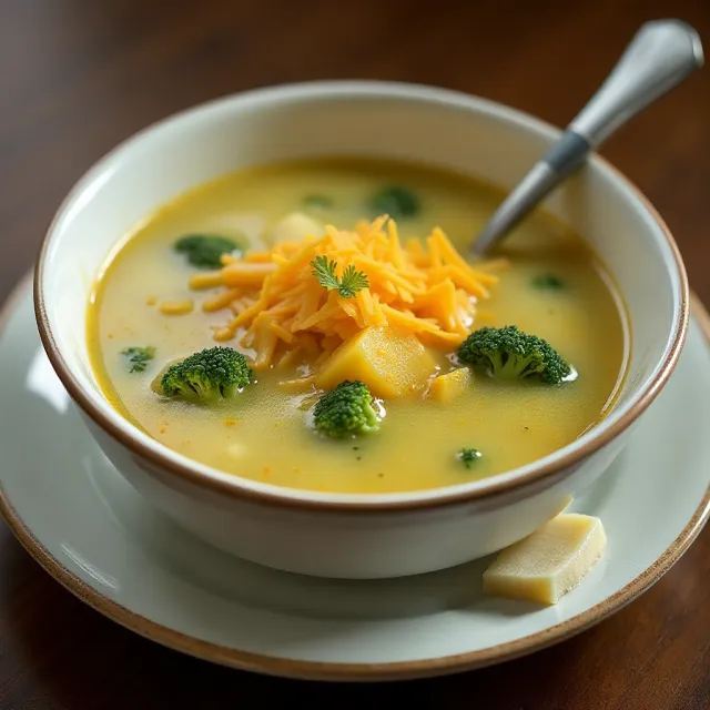 Potato, Broccoli and Cheese Soup