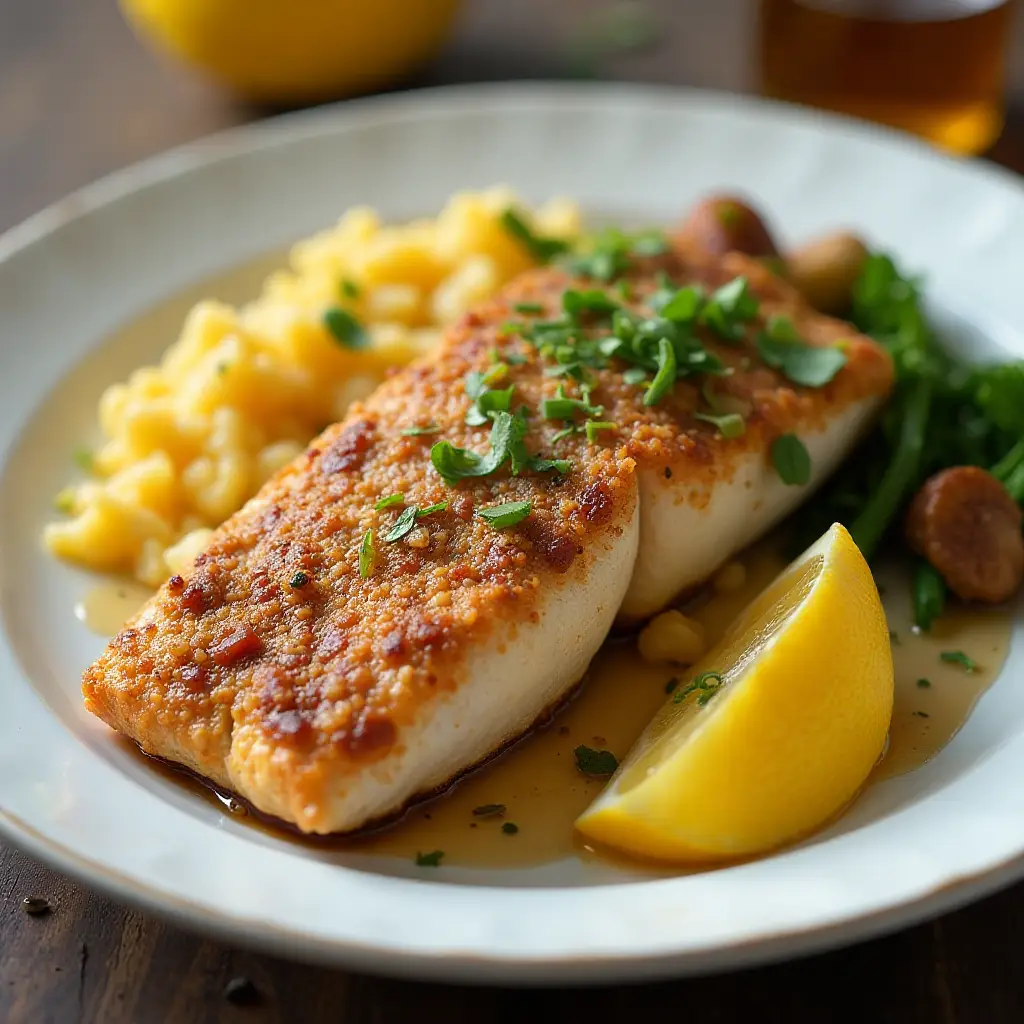 Air Fryer Pecan Crusted Trout