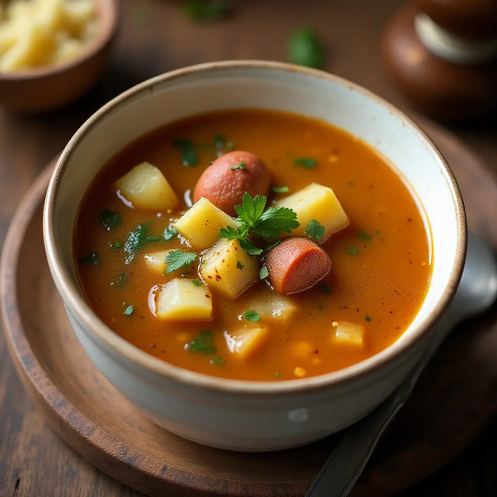 Potato Soup with Chorizo