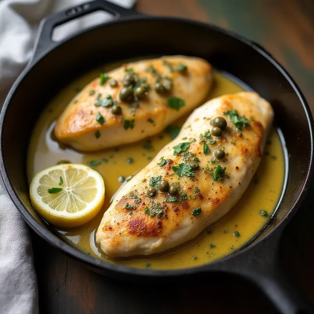 Oven-Baked Chicken Piccata