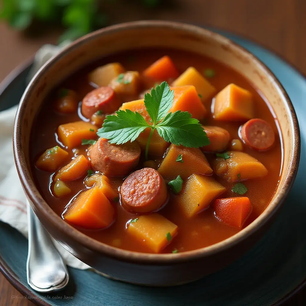Spicy Turkey Sweet Potato Gumbo