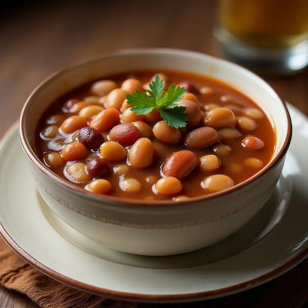 Slow Cooker Ham and Beans