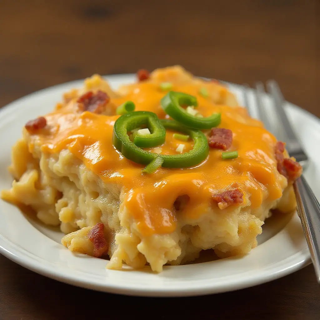 Jalapeno Popper Potato Casserole