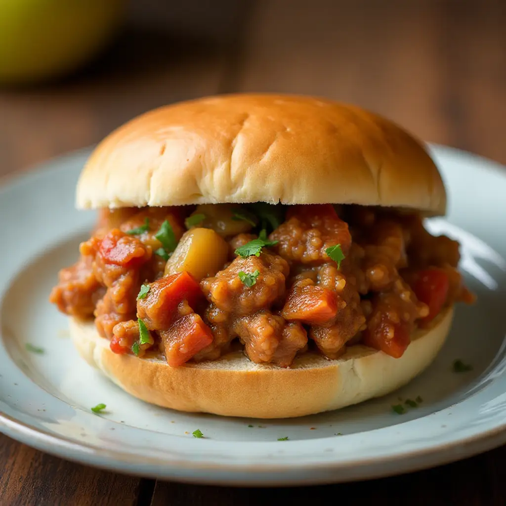 Apple-Tarragon Turkey Sloppy Joes