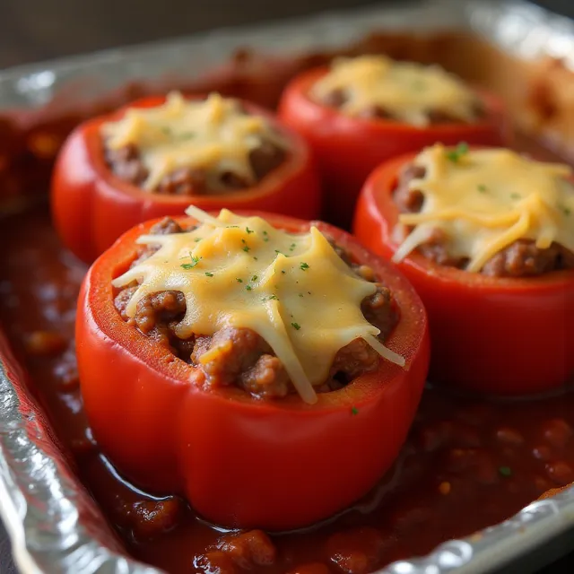 Classic Beef Stuffed Peppers