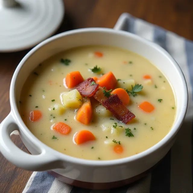 Hatteras Style Clam Chowder
