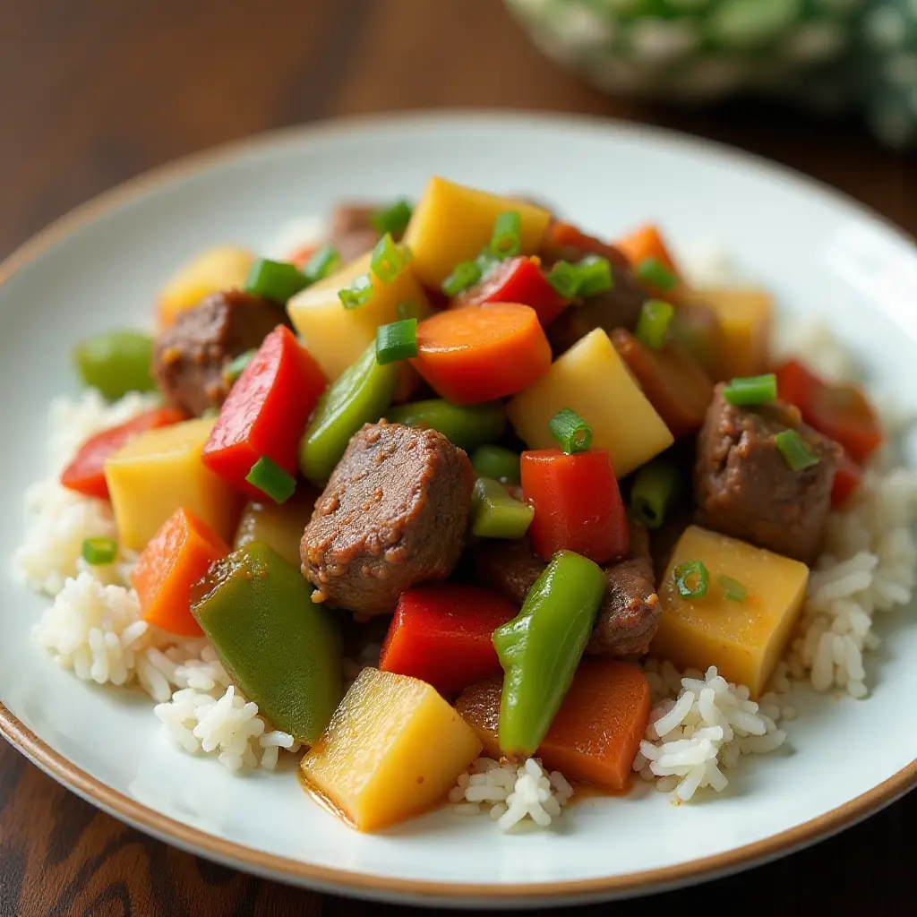 Beef and Pineapple Stir Fry