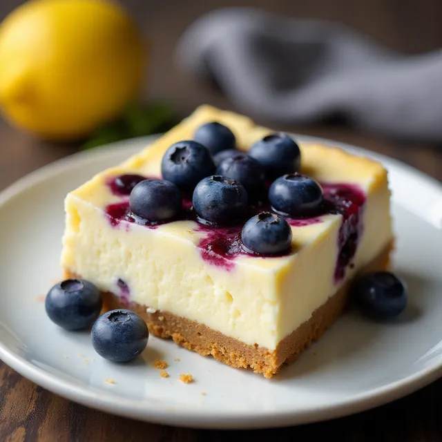 Blueberry Lemon Cheesecake Bars