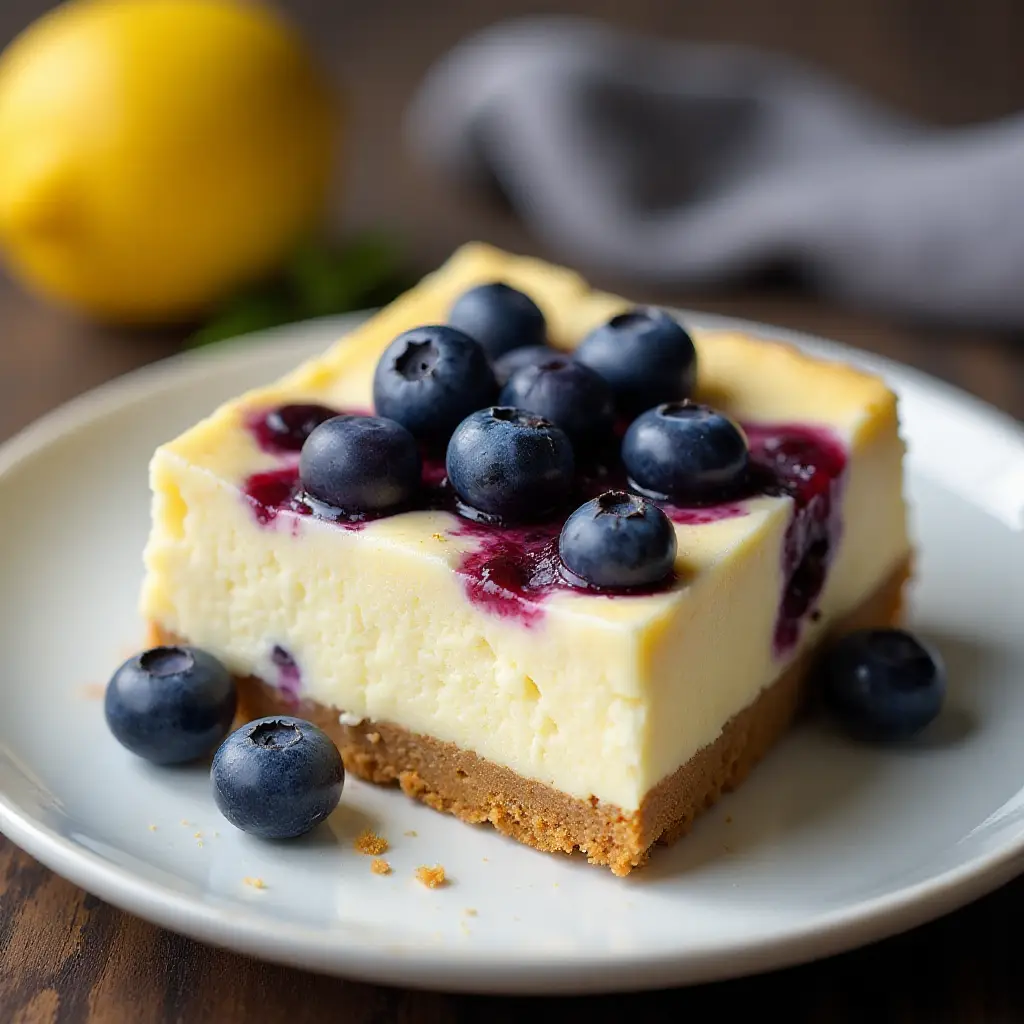 Blueberry Lemon Cheesecake Bars
