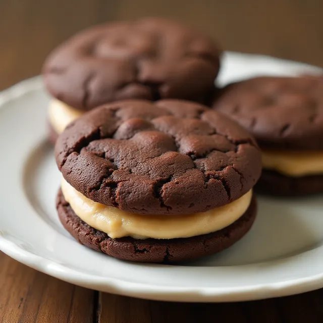 Double Chocolate Sandwich Cookies