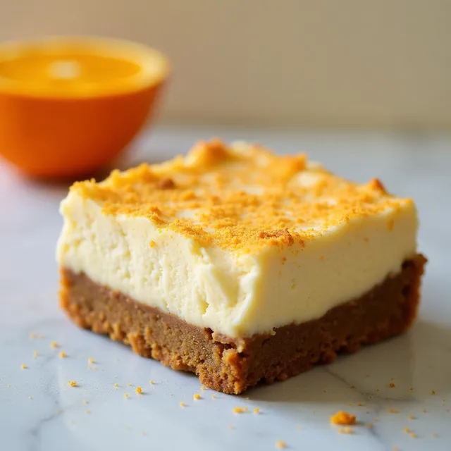 Orange-Gingerbread Cheesecake Bars