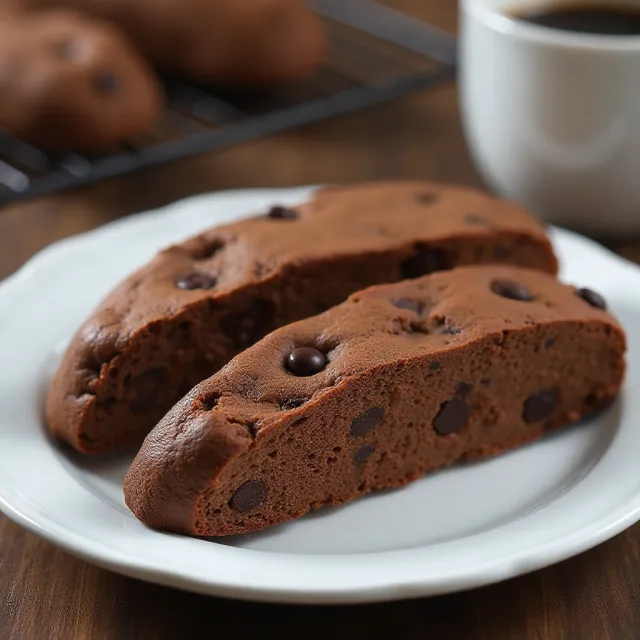 Simple Double Chocolate Biscotti