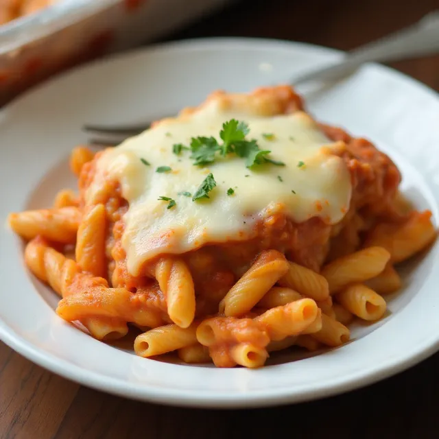 Chicken Parmesan Baked Ziti